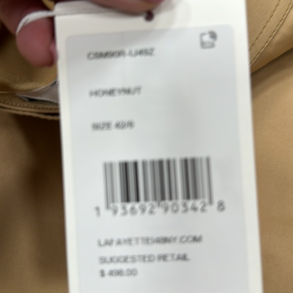 LAFAYETTE 148 NEW YORK PEARSON SKIRT IN HONEYNUT COTTON ELASTANE FABRIC SIZE 6 - Picture 14 of 16